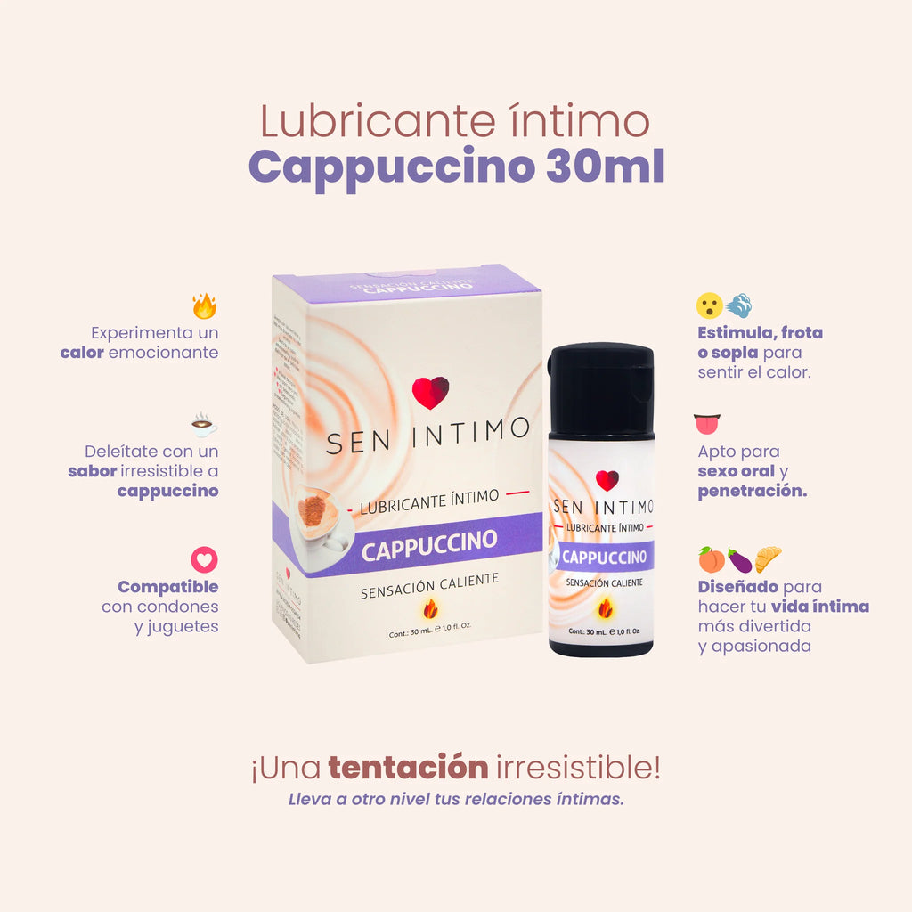 LUBRICANTE SEN INTIMO SENSACION CALIENTE CAPUCCINO 30ML