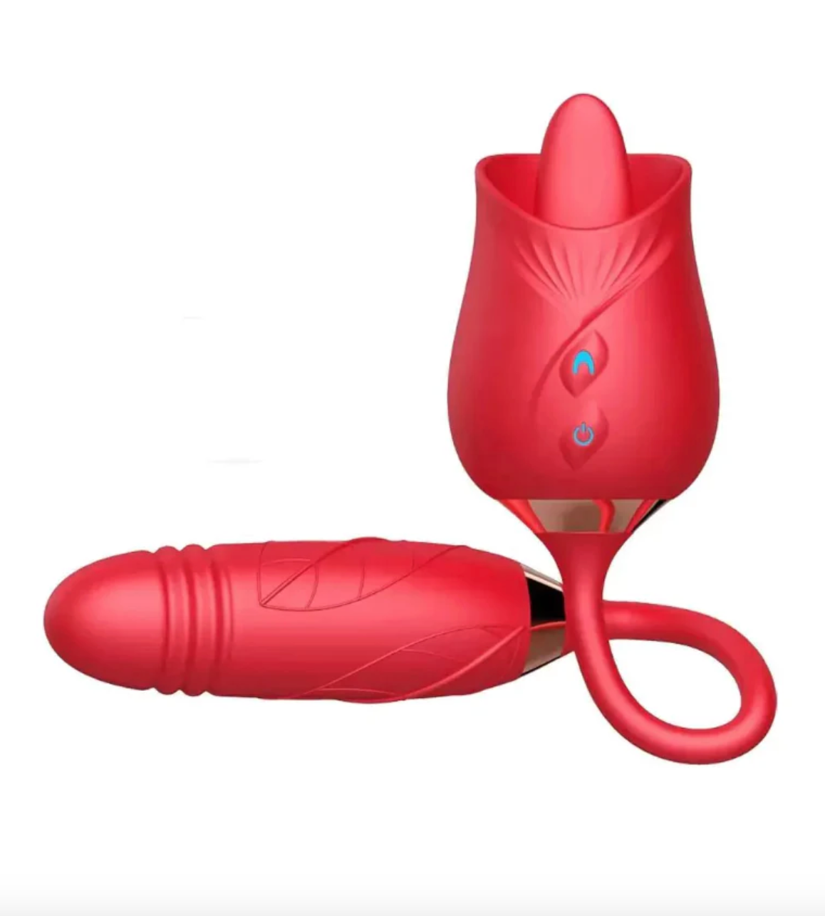 VIBRADOR ROSA DOBLE ESTIMULACIÓN PUNTO G Y CLÍTORIS