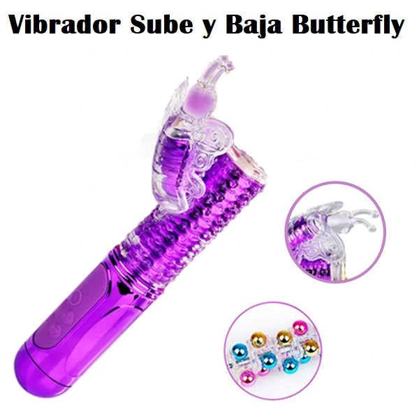 VIBRADOR DUAL MARIPOSA (CLITORIAL Y VAGINAL)