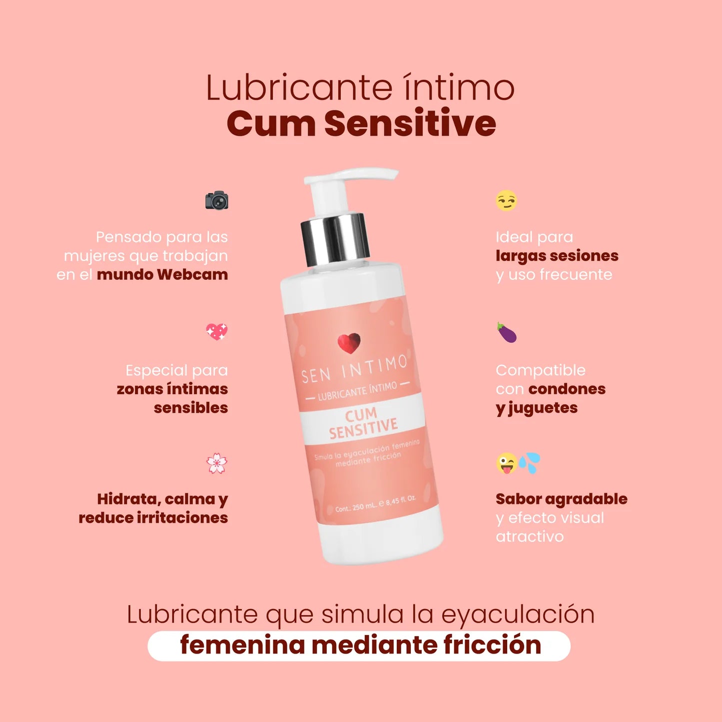 LUBRICANTE CUM SENSITIVE - SEN INTIMO 250ML