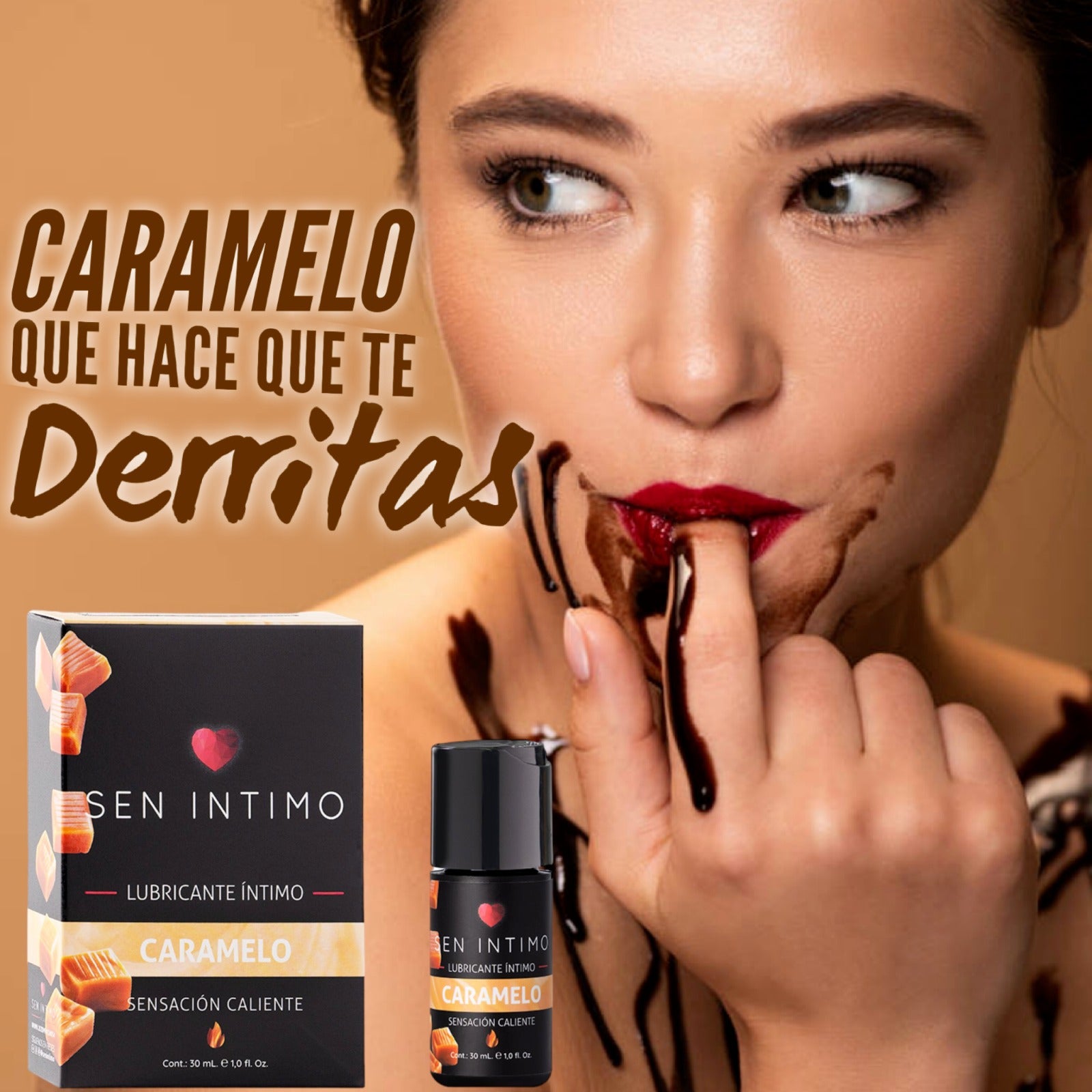 LUBRICANTE SEN INTIMO SENSACION CALIENTE CARAMELO 30ML