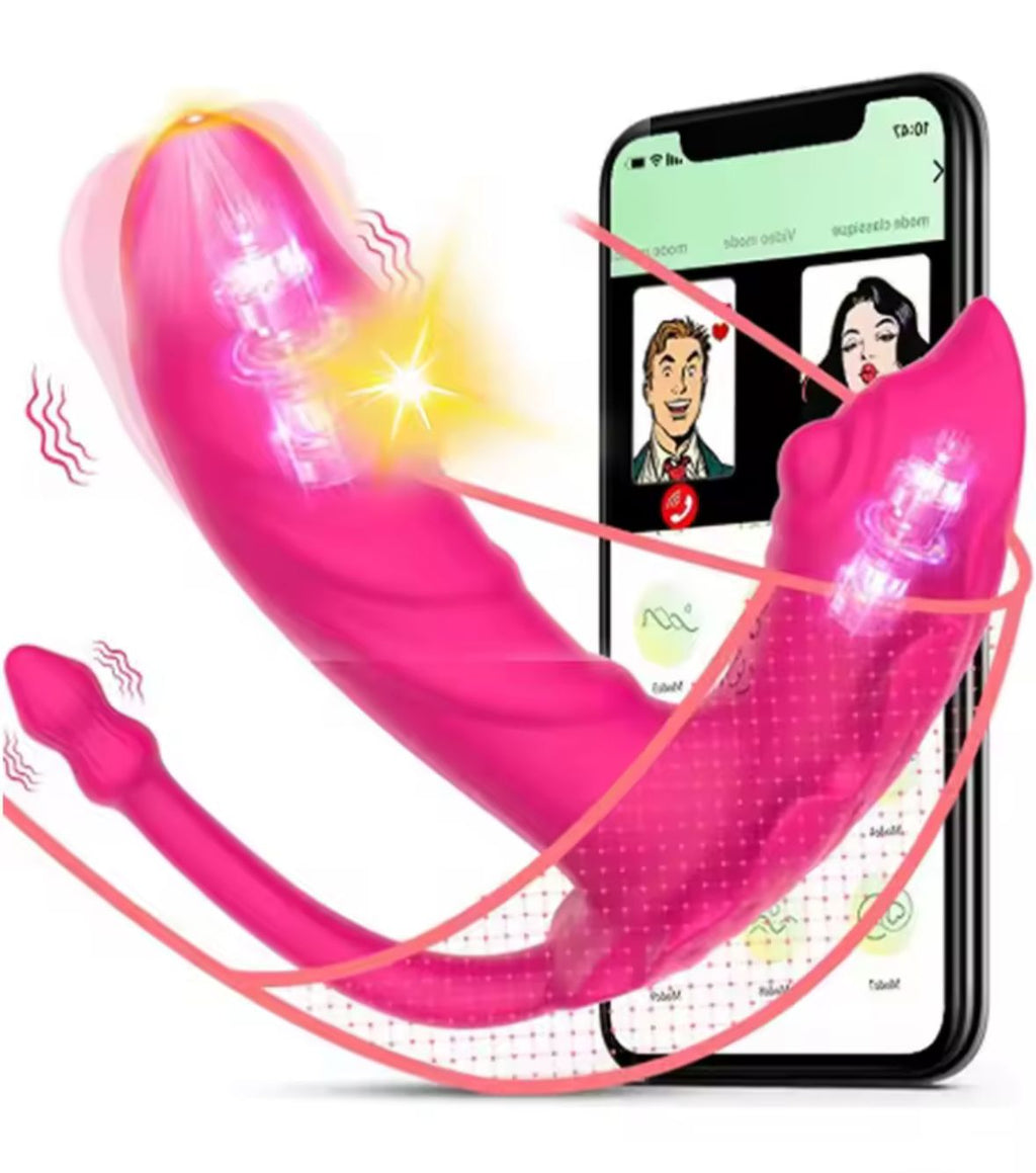 VIBRADOR DE ESTIMULACION DUAL CON APP CONTROL