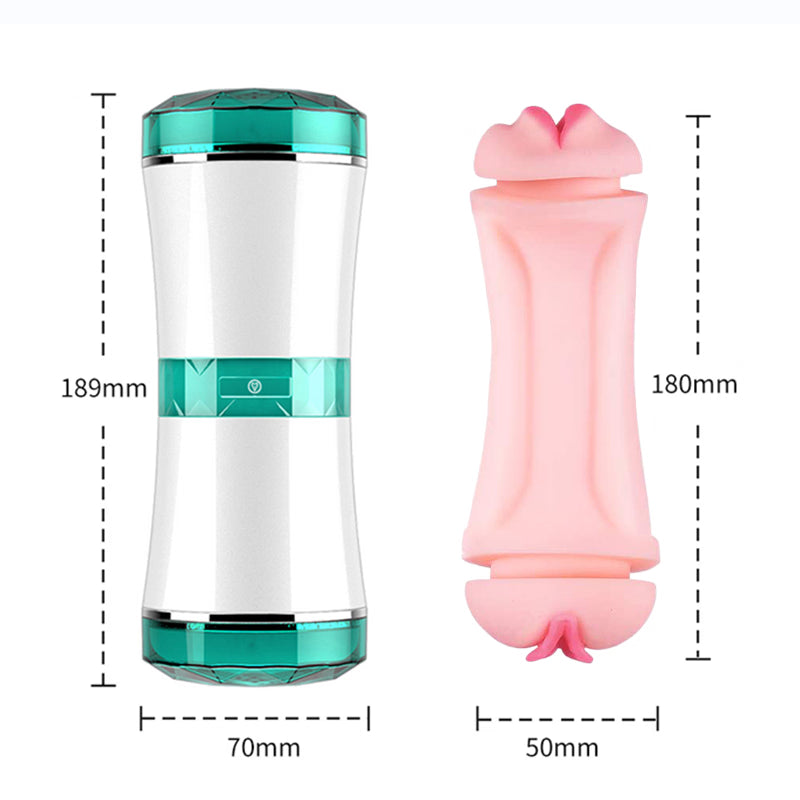 MASTURBADOR DOBLE ENTRADA BOCA - VAGINA
