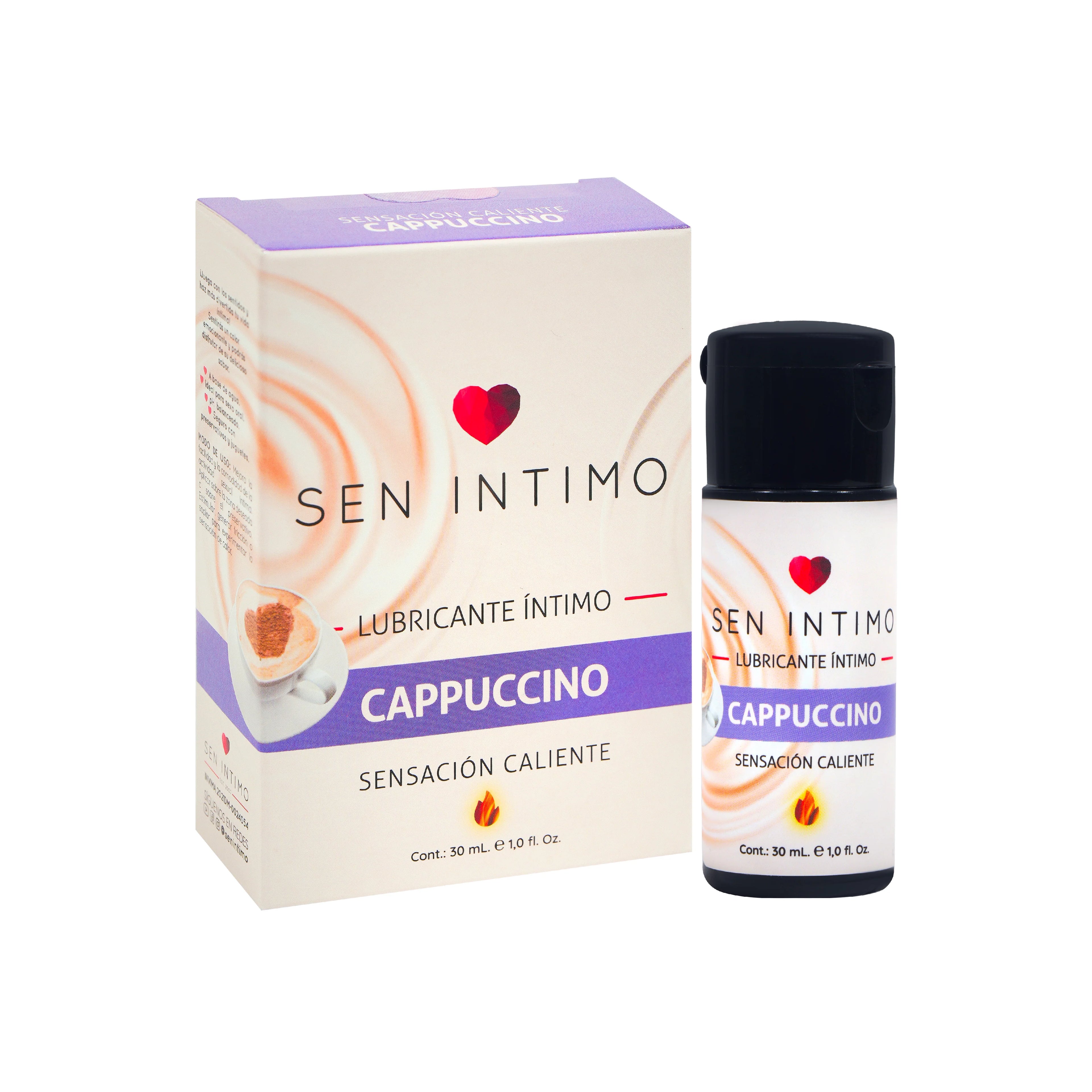 LUBRICANTE SEN INTIMO SENSACION CALIENTE CAPUCCINO 30ML