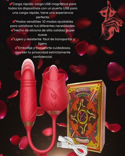 VIBRADOR Y ESTIMULADOR DOBLE FUNCION.