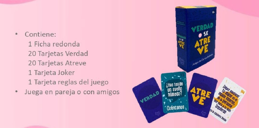 JUEGO DE CARTAS LA VERDAD O SE ATREVE
