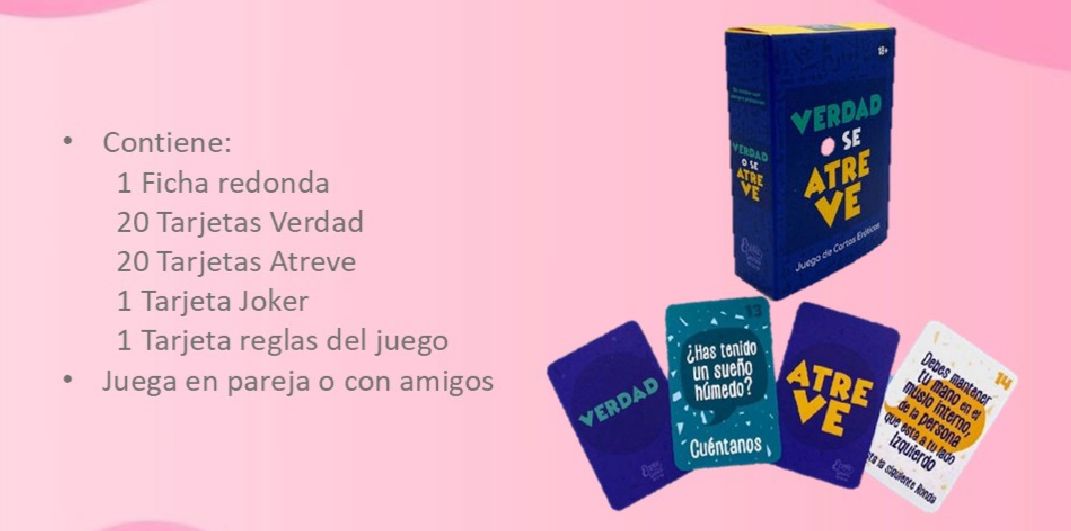 JUEGO DE CARTAS LA VERDAD O SE ATREVE